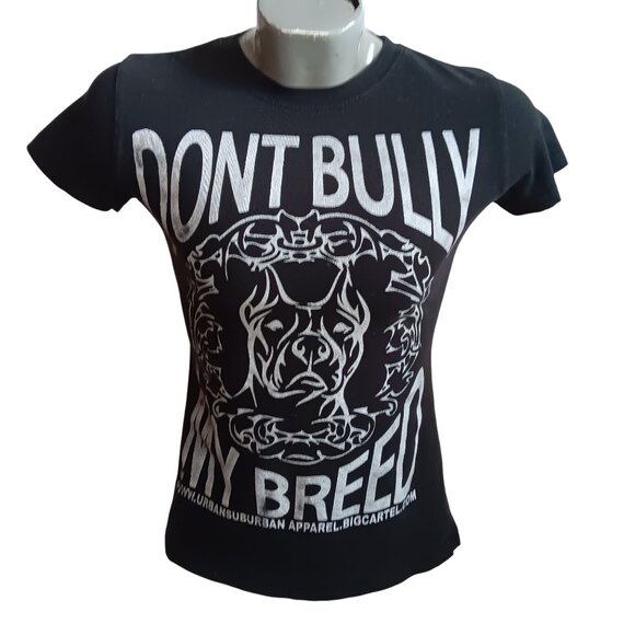 Mens Small T-shirt Dont Bully My Breed Graphic Urban Suburban Apparel Buttery - Picture 1 of 5